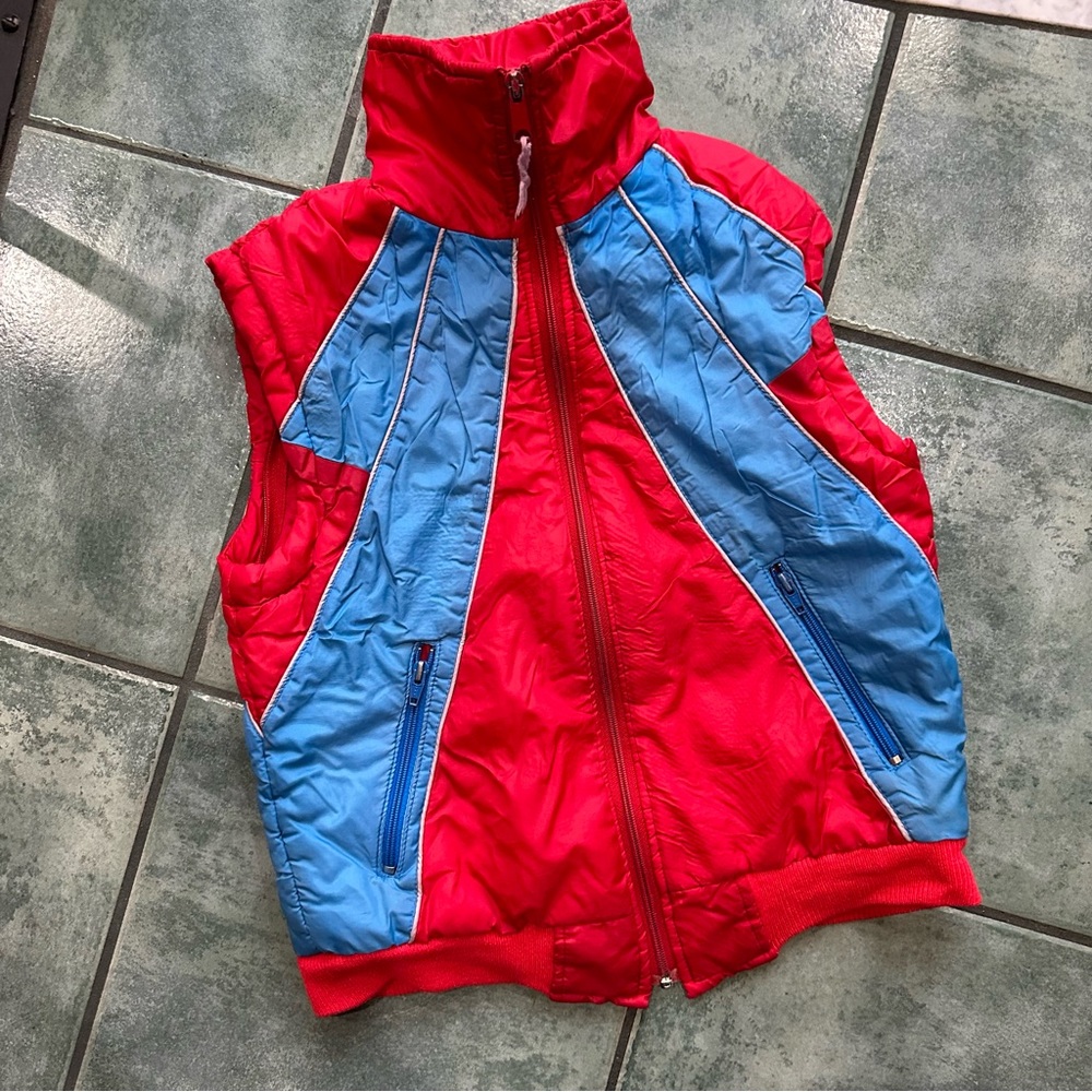 VTG 80s Retro Youth 14-16 Puffer Vest